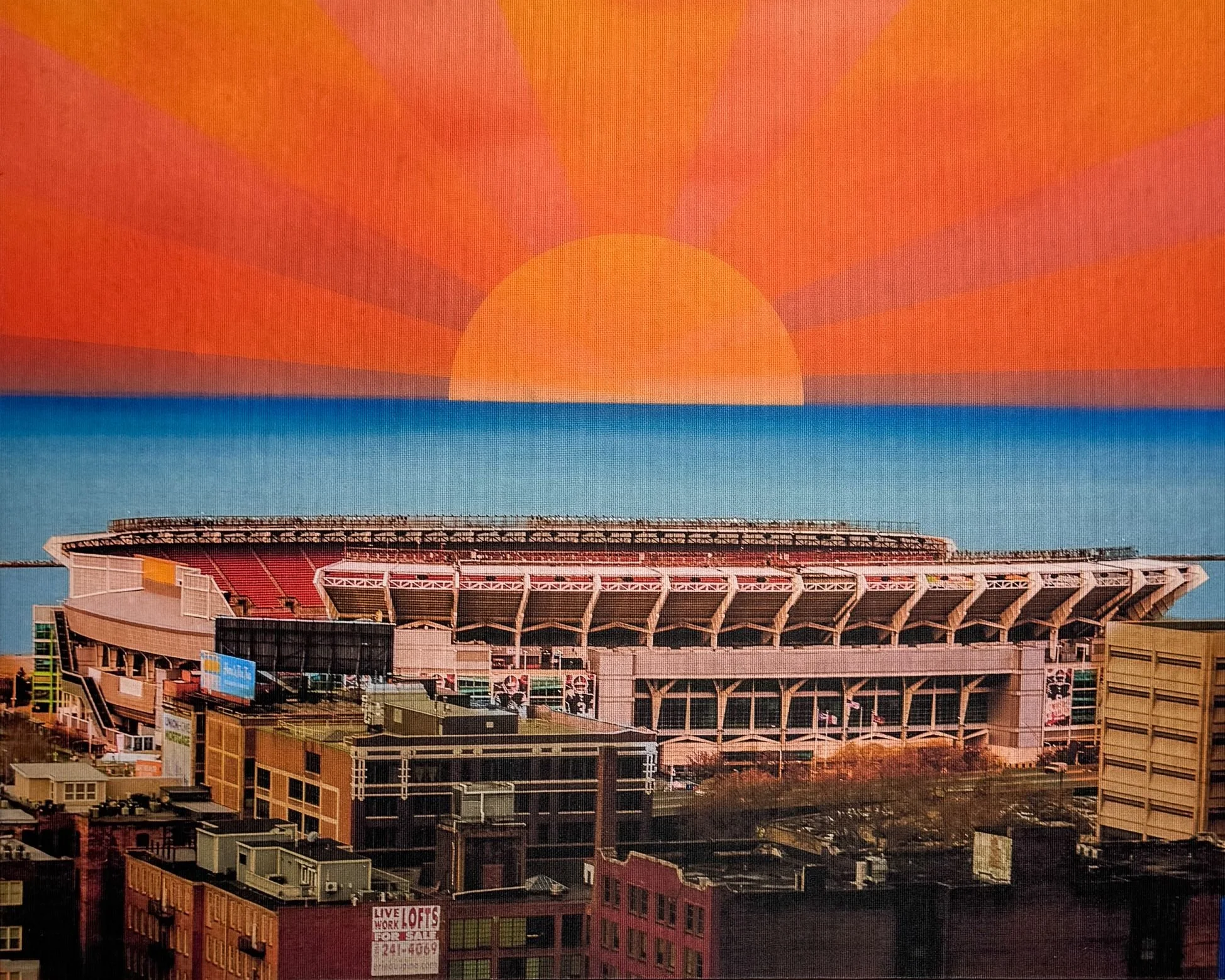 Blue Sky Daydream – Heinen's Rotunda Acoustic Art Panel (24x24